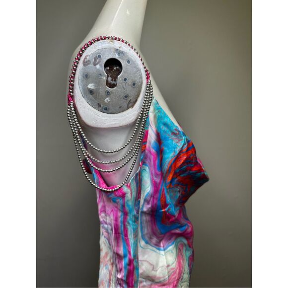 NWT My Beachy Side Cotton Candy Side Slit Dress Size Large $385 - Picture 9 of 11